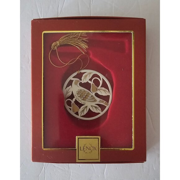 Lenox Christmas Porcelain Ornament: Patridge on a Pear Tree‎ - Picture 1 of 5